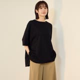 ブラック | 【機能するミニマル服】ポンチョTシャツ | ketty