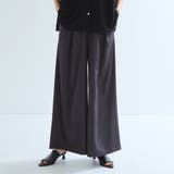 チャコールグレー | タックフレアパンツ≪手洗い可能≫ | ketty