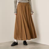 ブラウン | フローイングサーキュラースカート | ketty