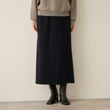 ダークネイビー | ウールライクストレッチIラインスカート≪手洗い可能≫ | ketty