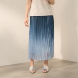 ブルー | シフォングラデーションプリーツスカート | ketty