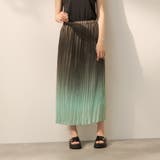 グリーン | シフォングラデーションプリーツスカート | ketty