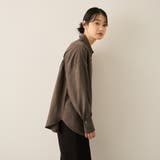 サテンピーチバックギャザーブラウス≪手洗い可能≫ | ketty | 詳細画像3