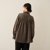 サテンピーチバックギャザーブラウス≪手洗い可能≫ | ketty | 詳細画像4