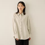 ライトグレー | サテンピーチバックギャザーブラウス≪手洗い可能≫ | ketty