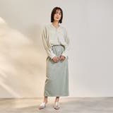 ダブルバックサテンキーネックブラウス≪手洗い可能≫ | ketty | 詳細画像6 