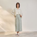 ダブルバックサテンキーネックブラウス≪手洗い可能≫ | ketty | 詳細画像7 