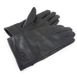 手袋メンズレザー革グローブ黒飾りボタン付きキーズKeys-004 | KEYS  | 詳細画像1 