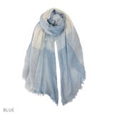 ブルー | ストールレディーススカーフ春夏メンズ綿100%コットンブロックチェックキーズke… | KEYS