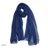 ネイビー | ストールメンズレディース春夏無地スカーフキーズKeys-105 | KEYS 