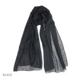 ブラック | ストールメンズレディース春夏無地スカーフキーズKeys-105 | KEYS 