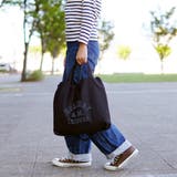 フロッキープリント ショルダートートバッグ | KEYS | 詳細画像5