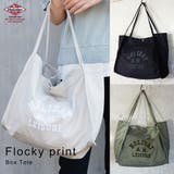 フロッキープリント トートバッグ ボックス型 | KEYS  | 詳細画像1 