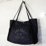 BLACK | フロッキープリント トートバッグ ボックス型 | KEYS 