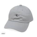 グレー(刺繍／K) | 帽子メンズキャップシンプル野球帽大きいサイズ刺繍レディースA R K | KEYS 