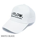 WHITE×BLACK | 帽子 キャップ メッシュキャップ シリコンプリント | KEYS