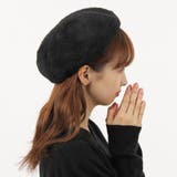 帽子 ベレー帽 ベレー フェイクファー シャギー 無地 秋冬 レディース | KEYS | 詳細画像2