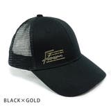 BLACK×GOLD | キャップ レディース メンズ 帽子 シリコンプリント | KEYS 