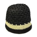 BLACK | 帽子 透かし編みハット クローシュハット | KEYS 