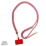 RED MULTI | スマホ ショルダー ストラップ 紐 スマホロープ | KEYS 