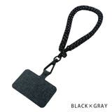 BLACK×GRAY | スマホハンドストラップ スマホストラップ | KEYS