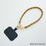 MOCHA/GOLD | スマホ ハンド ストラップ チェーン アクセサリー | KEYS