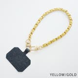 YELLOW/GOLD | スマホ ハンド ストラップ チェーン アクセサリー | KEYS