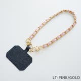 LT-PINK/GOLD | スマホ ハンド ストラップ チェーン アクセサリー | KEYS