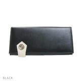 ブラック | 財布長財布メンズレディース人気バイカラーウォレットチェーン付きボタン付きKeys… | KEYS