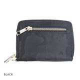 ブラック | 財布二つ折りメンズレディースハーフハーフウォレットICカードファスナーカモ迷彩柄… | KEYS