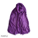 PURPLE | ストール レディース ポンポンブレード スカーフ | KEYS
