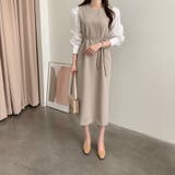 袖切り替えワンピース レディース ロングワンピース | SHUSHU | 詳細画像4 