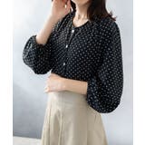 ドット柄ブラウス レディース トップス | SHUSHU | 詳細画像9 