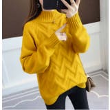 イエロー | ハイネックニット レディース トップス | SHUSHU