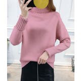 ピンク | タートルネックニット レディース トップス | SHUSHU