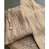 ケーブルニットパンツ テーパードパンツ レディース | SHUSHU | 詳細画像9 