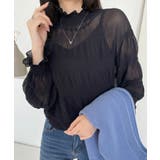 ハイネックシアーブラウス レディース トップス | SHUSHU | 詳細画像5