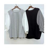 レディース 切替七分丈袖 Tシャツ | SHUSHU | 詳細画像10 