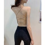 ベージュ | クロスバックカップ付き レディース ノンワイヤー | SHUSHU