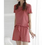 ピンク | 上下セットアップルームウェア レディース トップス | SHUSHU