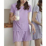 ラベンダー | 上下セットアップルームウェア レディース トップス | SHUSHU