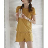 イエロー | 上下セットアップルームウェア レディース トップス | SHUSHU