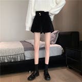 コーデュロイショートパンツ レディース 無地 | SHUSHU | 詳細画像2 