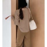 Vネックリブニットソー レディース トップス | SHUSHU | 詳細画像2