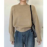 モックネックミドルゲージニット レディース トップス | SHUSHU | 詳細画像2