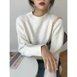 モックネックミドルゲージニット レディース トップス | SHUSHU | 詳細画像5