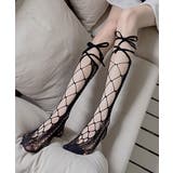 透け編みレースソックス 靴下美脚メッシュ レディース | SHUSHU | 詳細画像3 