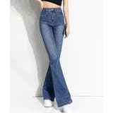 インディゴ | フレアデニムパンツ ハイウエスト 韓国風 | SHUSHU