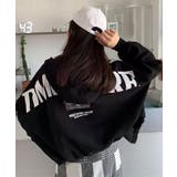 ブラック | ジップアップパーカー レディース 春 | SHUSHU