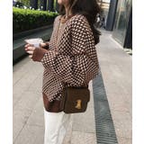 ブロックチェック柄 ニット トップス | SHUSHU | 詳細画像2 